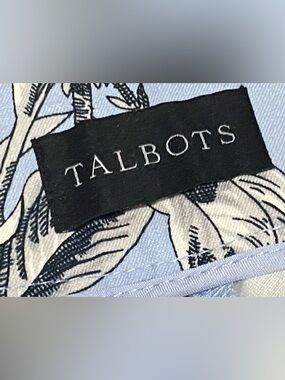 Talbots Sky Blue Floral Skinny Jeans